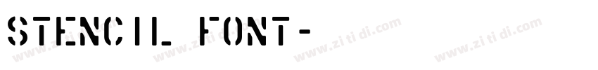stencil font字体转换